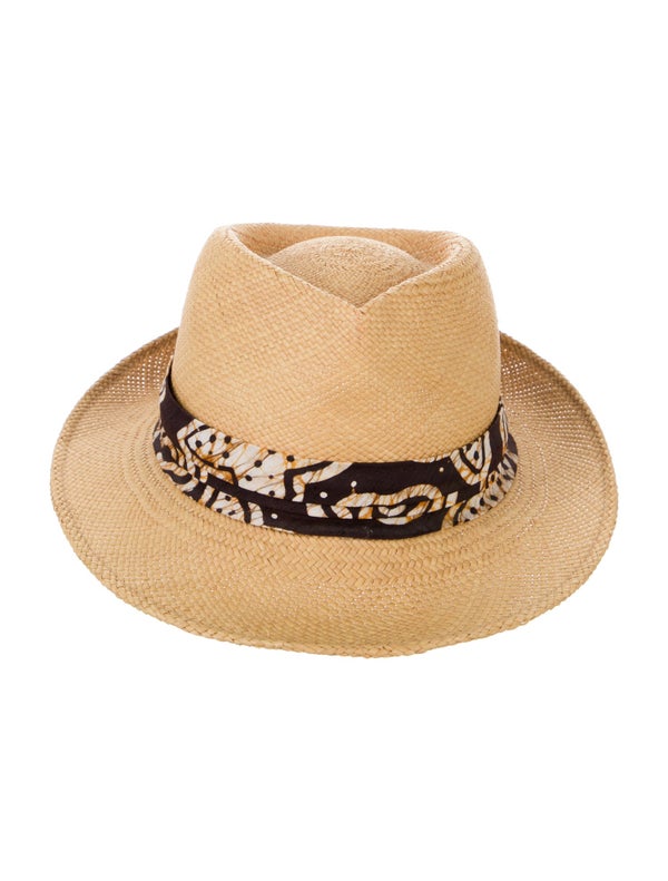 Paul Stuart Straw Fedora Hat
