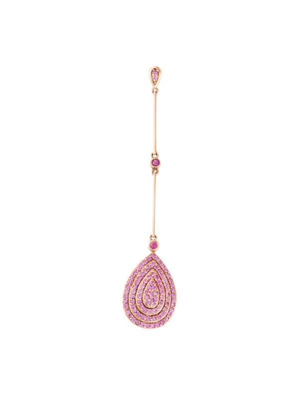 Pendant 14K 1.22ctw Pink Sapphire Drop Pendant