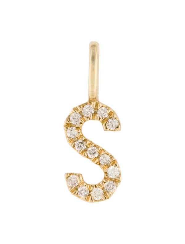 Pendant 14K Diamond Initial 'S' Pendant