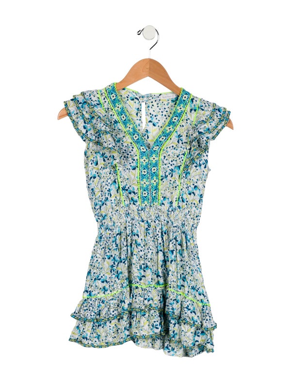 Poupette St Barth Girls' Printed Short Sleeve Dress
