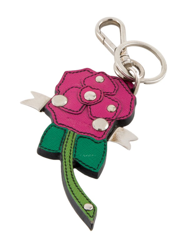 Prada Leather Keychain