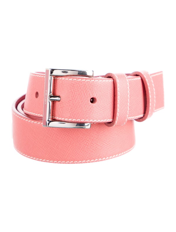 Prada Leather Saffiano Leather Belt