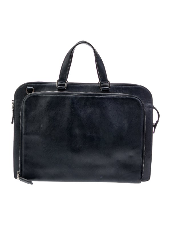Prada Saffiano Cuir Leather Briefcase