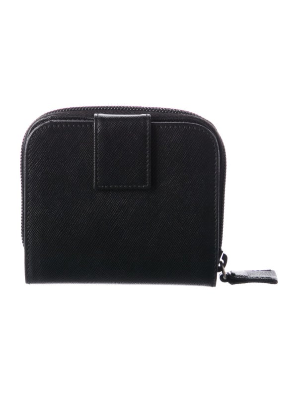 Prada Saffiano Lux Leather Compact Wallet