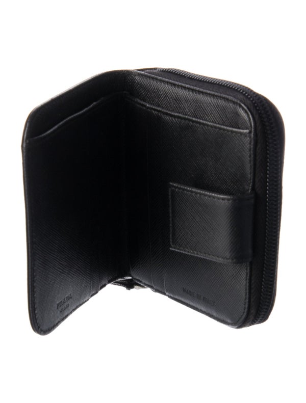 Prada Saffiano Lux Leather Compact Wallet
