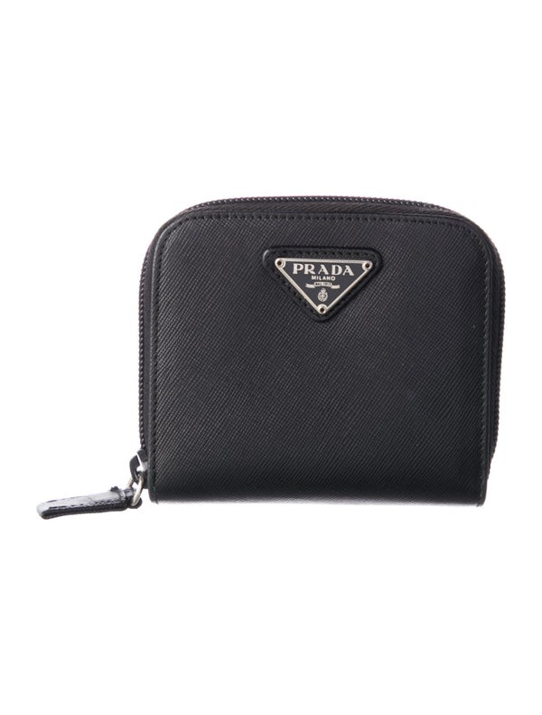 Prada Saffiano Lux Leather Compact Wallet