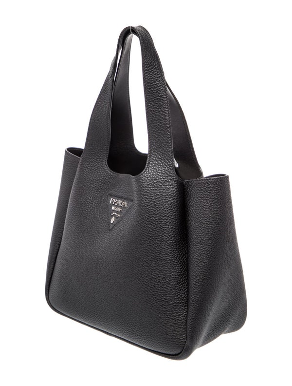 Prada Vitello Daino Leather Top Handle Bag Small