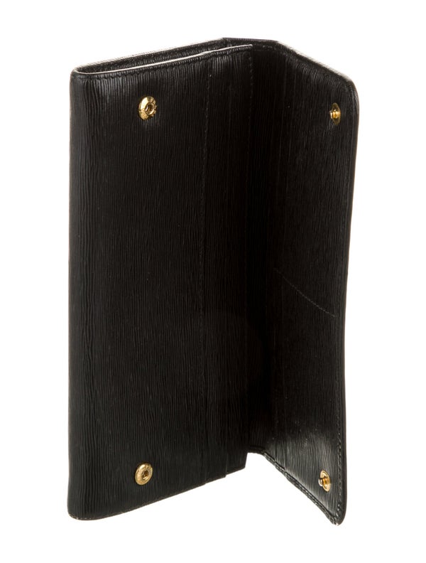 Prada Vitello Move Leather Continental Wallet