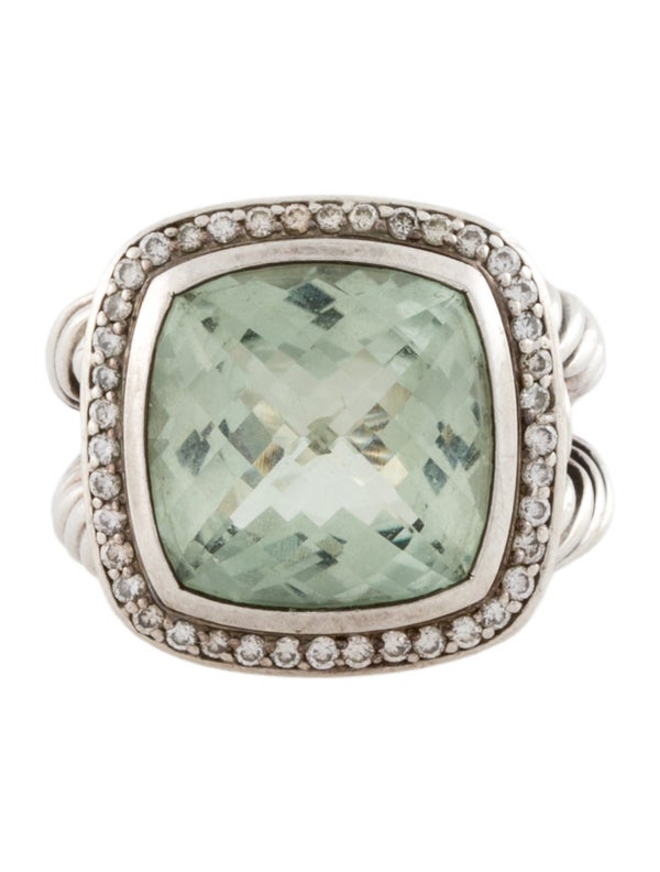 David Yurman Prasiolite & Diamond Albion Cocktail Ring