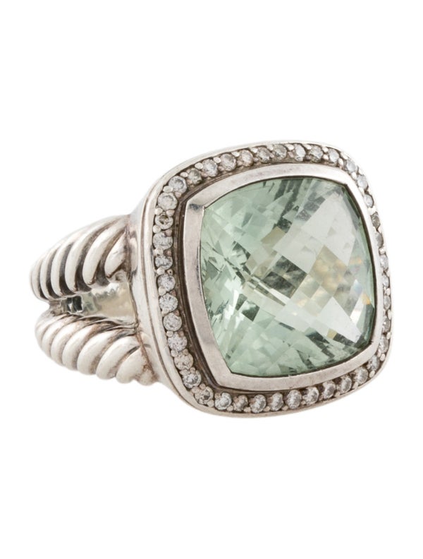 David Yurman Prasiolite & Diamond Albion Cocktail Ring