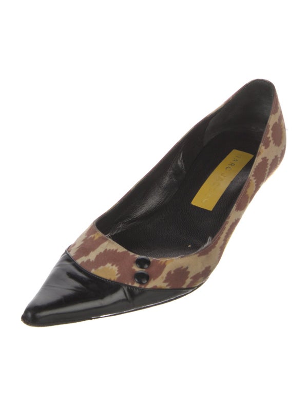 Marc Jacobs Printed Leather Trim Embellishment Pumps