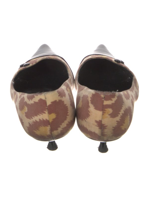 Marc Jacobs Printed Leather Trim Embellishment Pumps