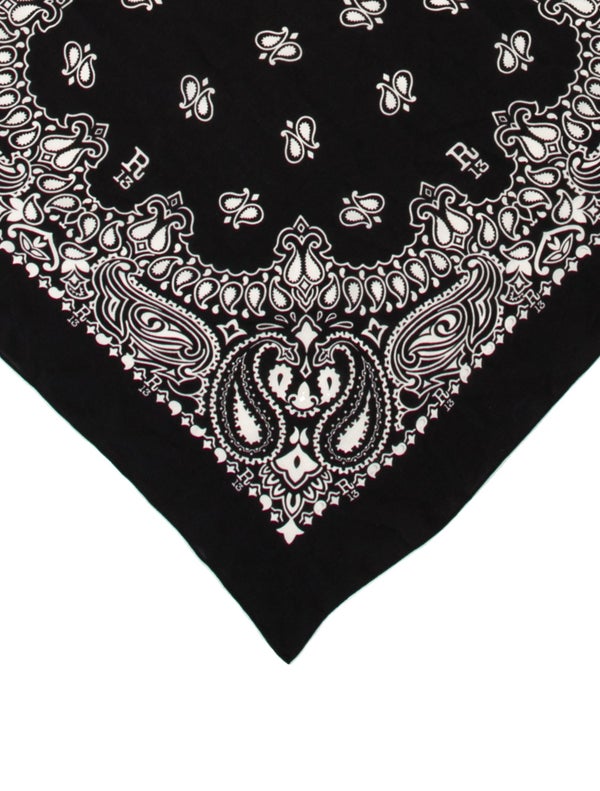 R13 Silk Paisley Print Scarf