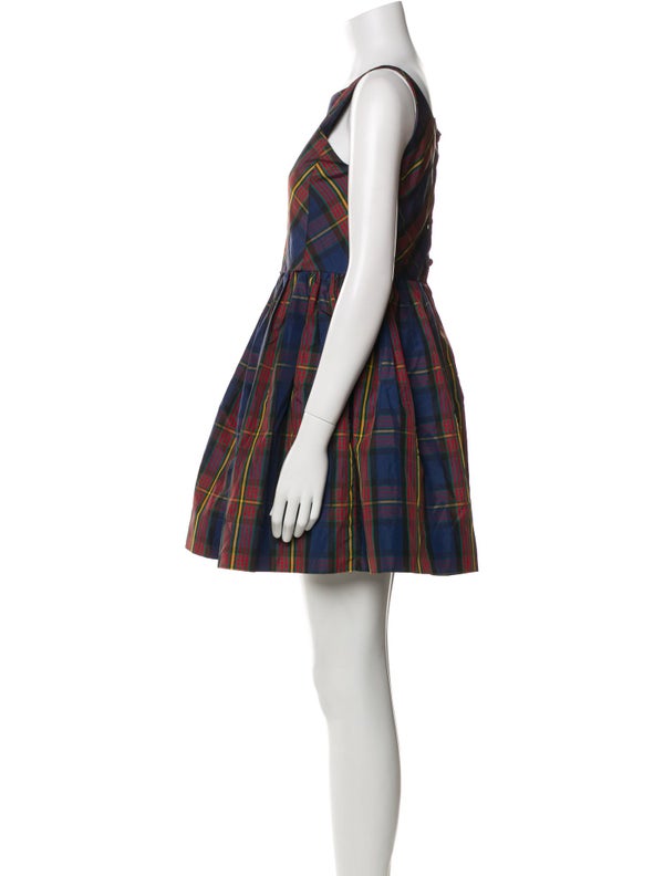 Ralph Lauren Plaid Print Mini Dress