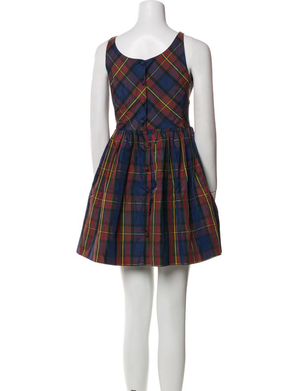 Ralph Lauren Plaid Print Mini Dress