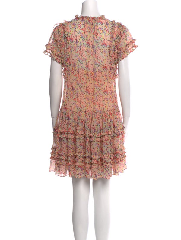 Rebecca Taylor Floral Print Mini Dress