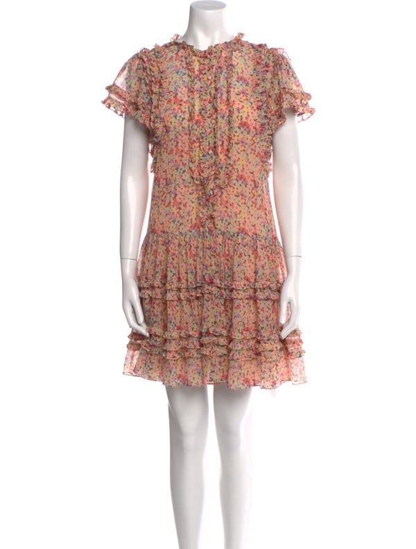 Rebecca Taylor Floral Print Mini Dress
