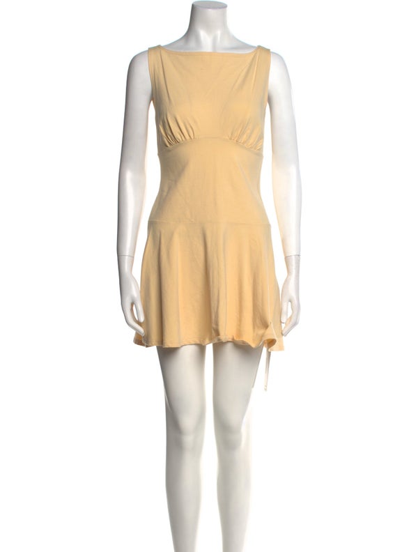 Reformation Bateau Neckline Mini Dress