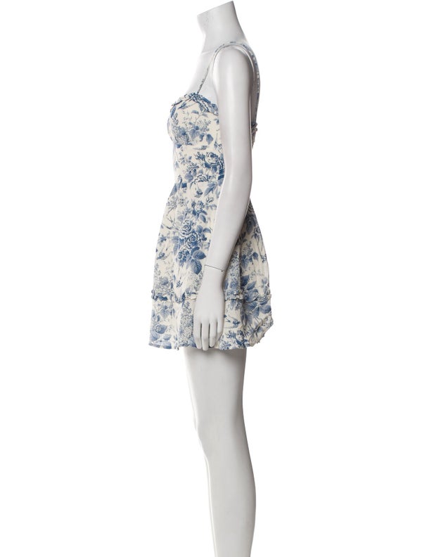 Reformation Floral Print Mini Dress