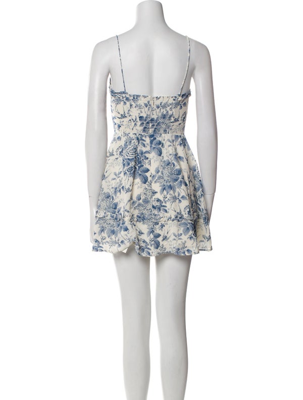 Reformation Floral Print Mini Dress