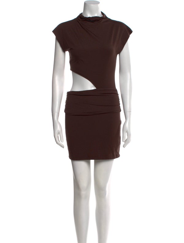 Reformation Mock Neck Mini Dress