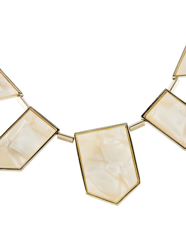 House Of Harlow 1960 Resin Geometric Collar Necklace