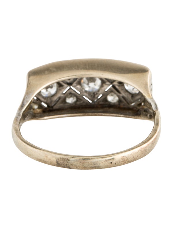 Ring Vintage 14K Diamond Cocktail Ring
