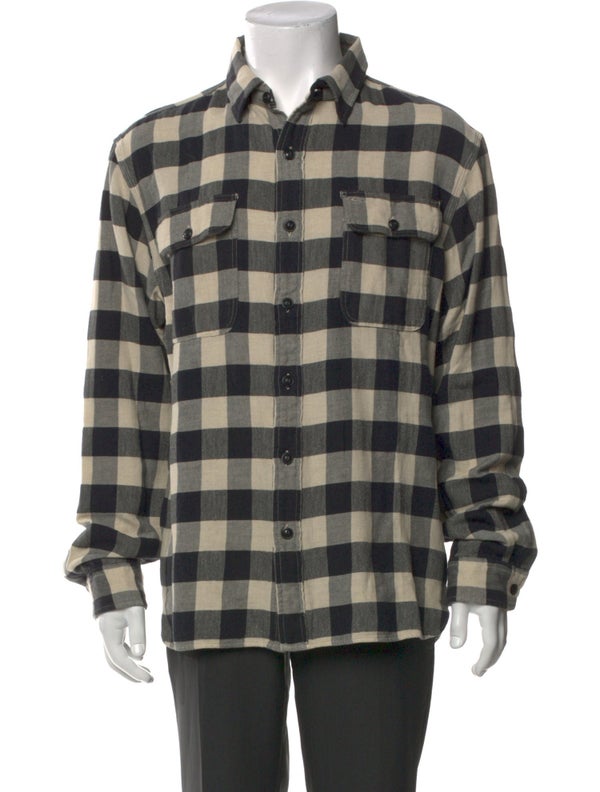 RRL & Co. Plaid Print Long Sleeve Shirt