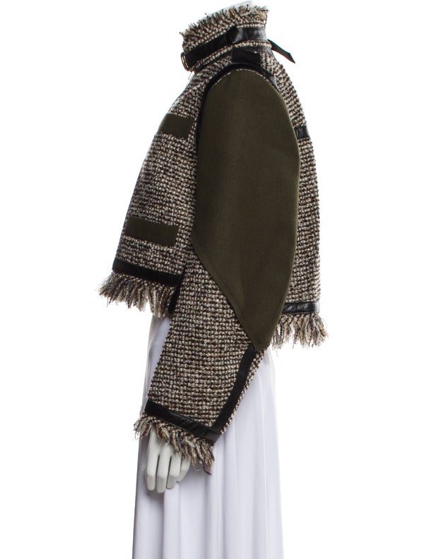 Sacai Wool Tweed Pattern Jacket