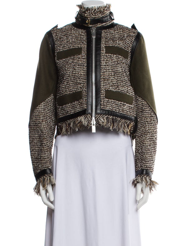 Sacai Wool Tweed Pattern Jacket
