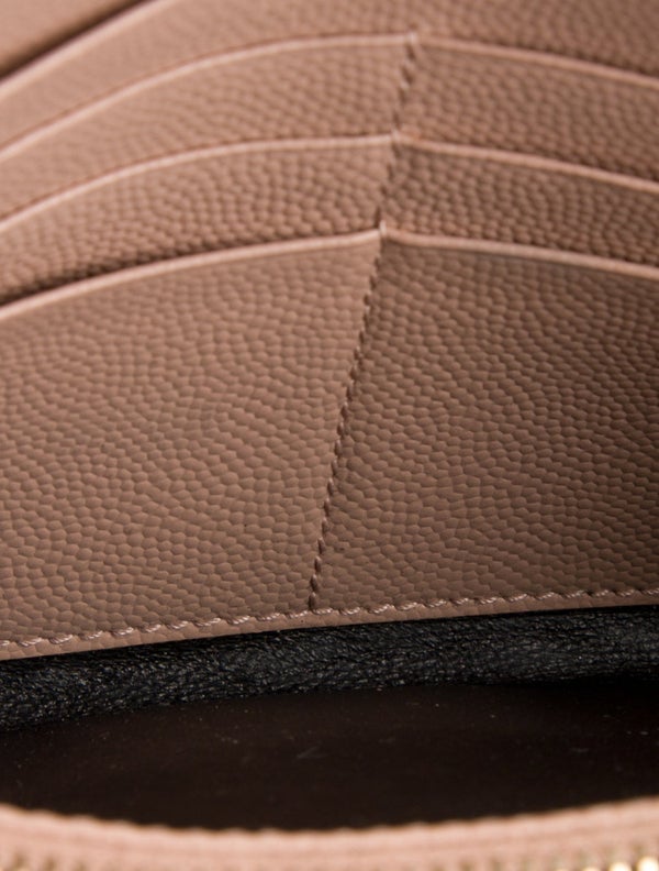 Saint Laurent Chevron Leather Wallet