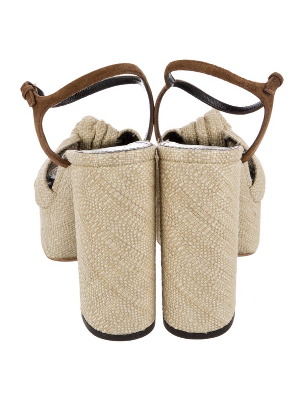 Saint Laurent Raffia Espadrilles