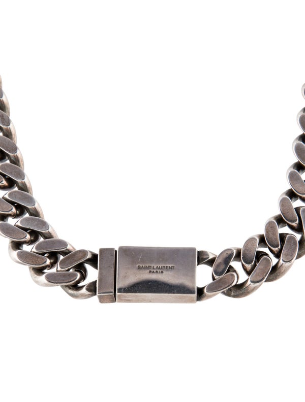Saint Laurent Thick Curb Chain Necklace