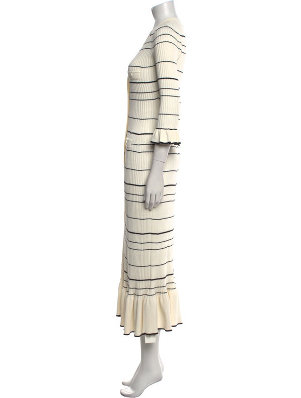 Sandro Striped Long Dress