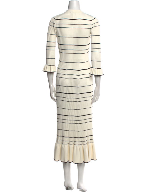 Sandro Striped Long Dress
