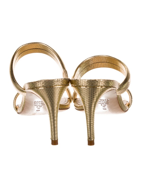 Schutz Leather Slides