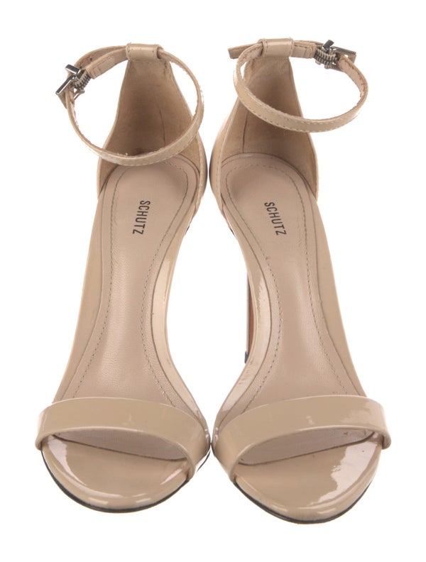 Schutz Patent Leather Sandals