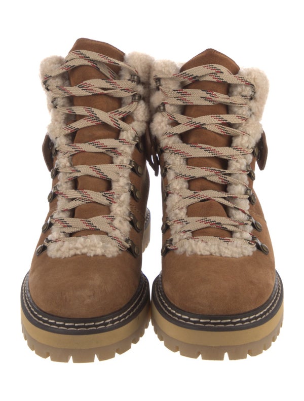 See By Chloé Suede Combat Boots