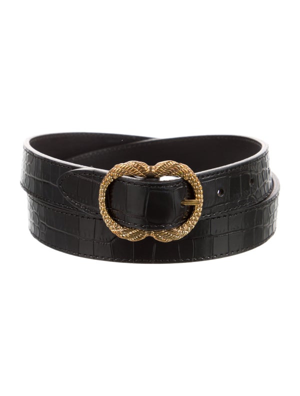 Sézane Snakeskin Belt