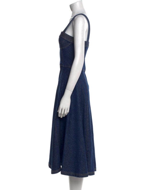 Simkhai Square Neckline Midi Length Dress