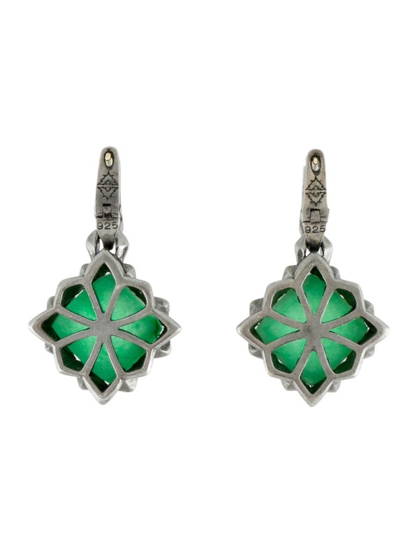 Stephen Webster Green Superstud Drop Earrings