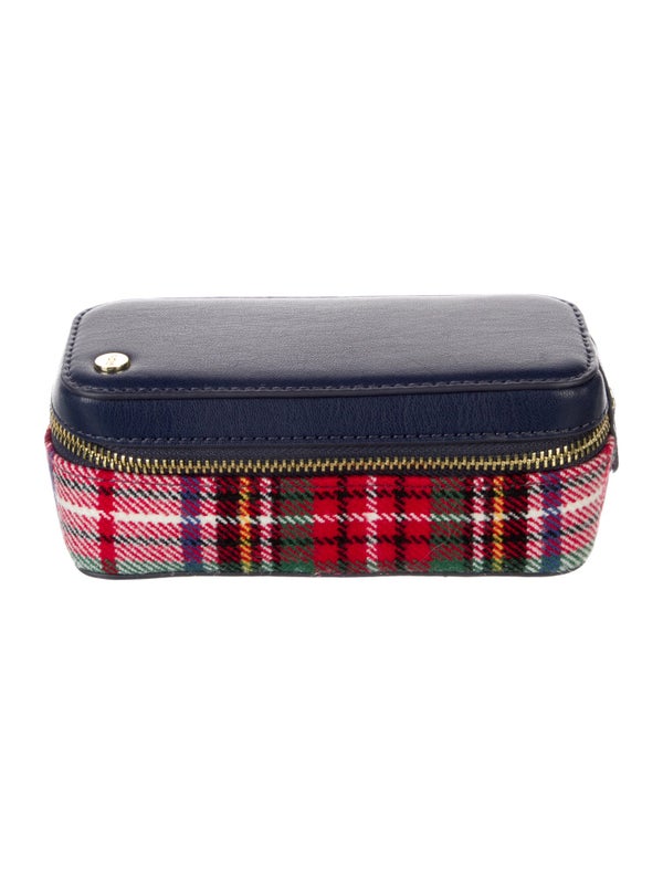 Stoney Clover Lane Leather Trim Felt Cosmetic Bag