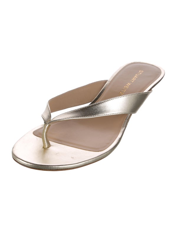 Stuart Weitzman Leather Slides