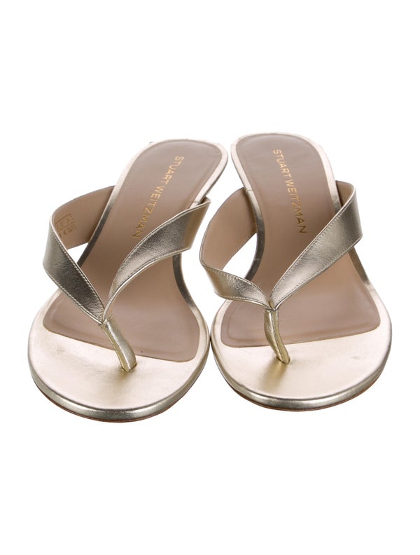 Stuart Weitzman Leather Slides