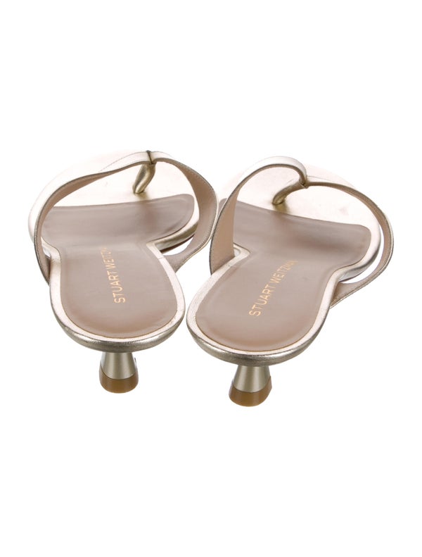 Stuart Weitzman Leather Slides