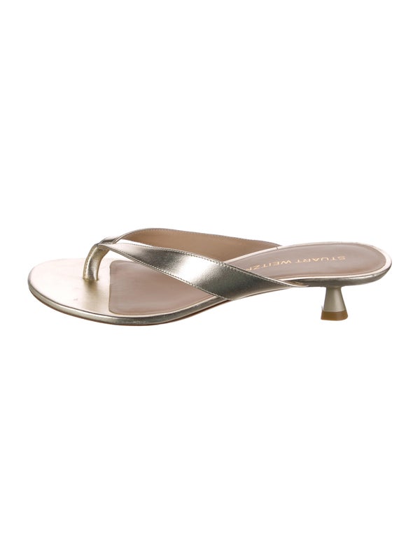 Stuart Weitzman Leather Slides