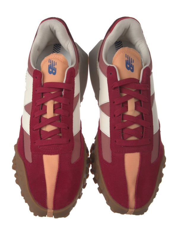 New Balance Suede Colorblock Pattern Athletic Sneakers