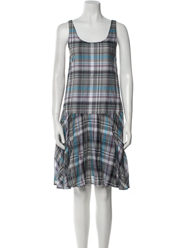 Suno Plaid Print Knee-Length Dress w/ Tags