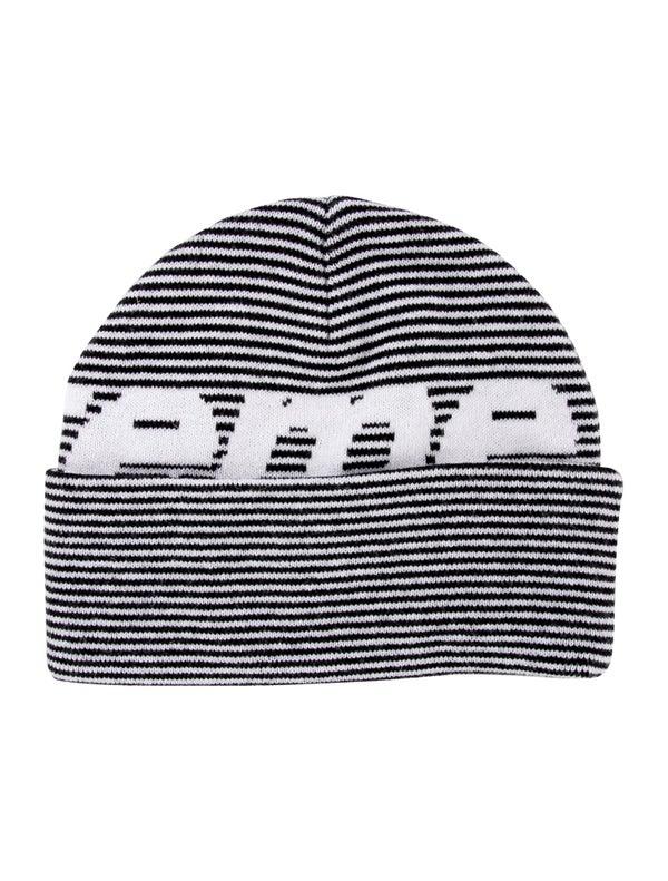 Supreme Big Logo Stripe Beanie (FW22)