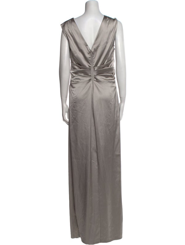 Talbot Runhof Cowl Neck Long Dress